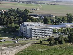 Vue aérienne de la Snecma à Montereau-sur-le-Jard - Agrandir l'image (fenêtre modale)