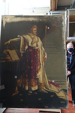 Portrait de Napoléon au Musée d'art et d'histoire de Melun - Agrandir l'image (fenêtre modale)
