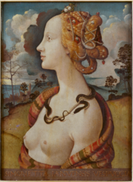 Portrait de Simonetta Vespucci - Agrandir l'image (fenêtre modale)