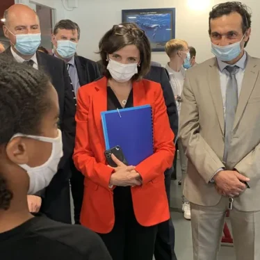 Visite officielle Cites educatives au college Elsa Triolet de Le Mee sur Seine